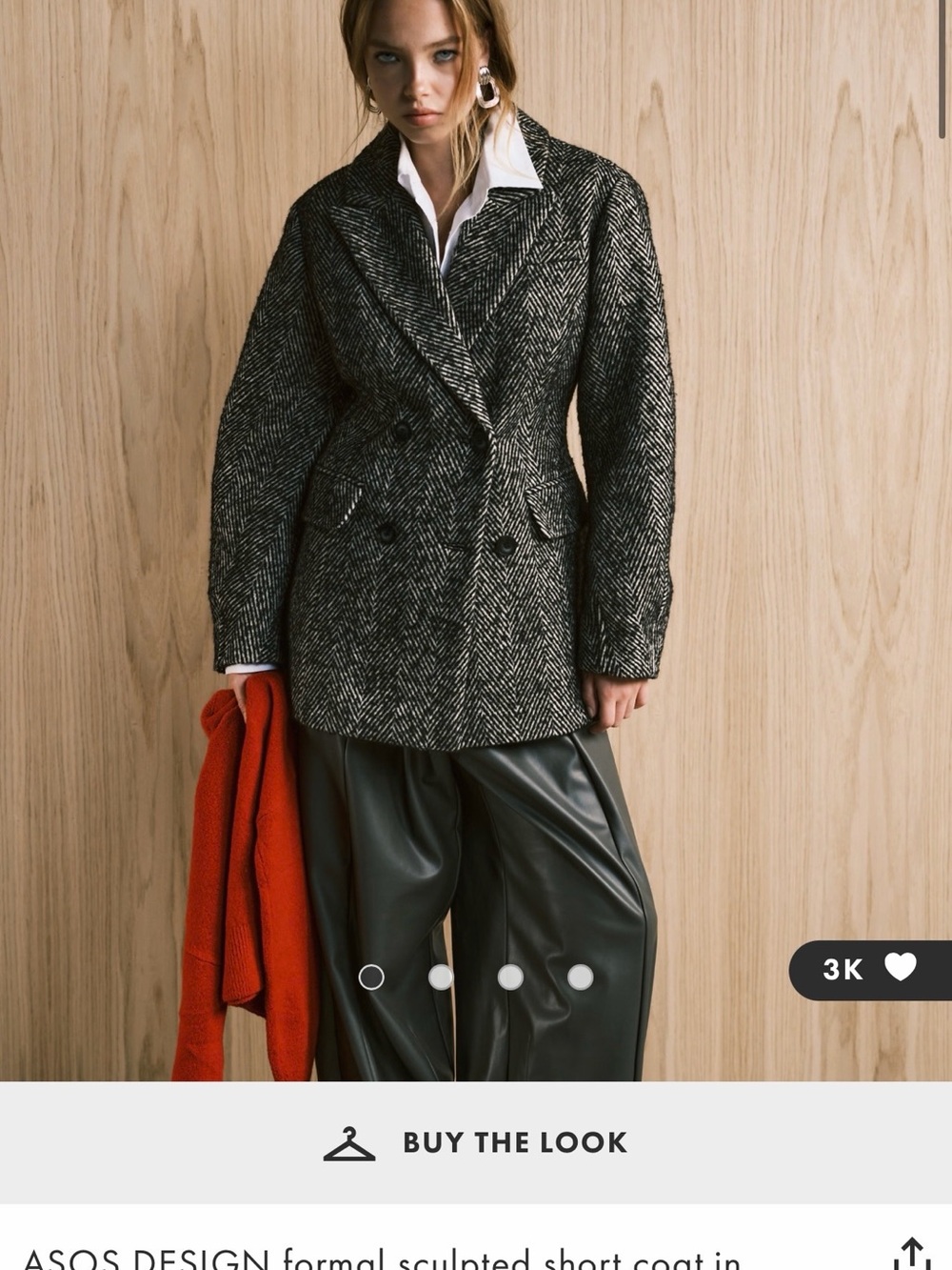 ASOS DESIGN formal Coat size L new